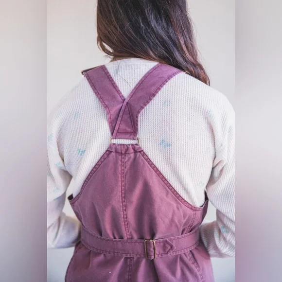 Caron Callahan Bria Jumpsuit Mulberry Canvas OG $395 Size M - Picture 4 of 12